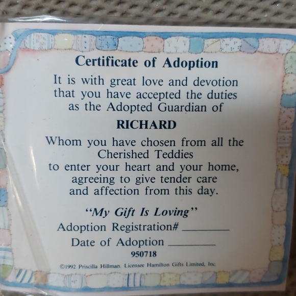 Cherish Teddies, Wilbur, Richard, and Edward - Picture 9 of 11